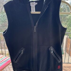 Black Fleece Zip-Up Vest women’s. ?vintage